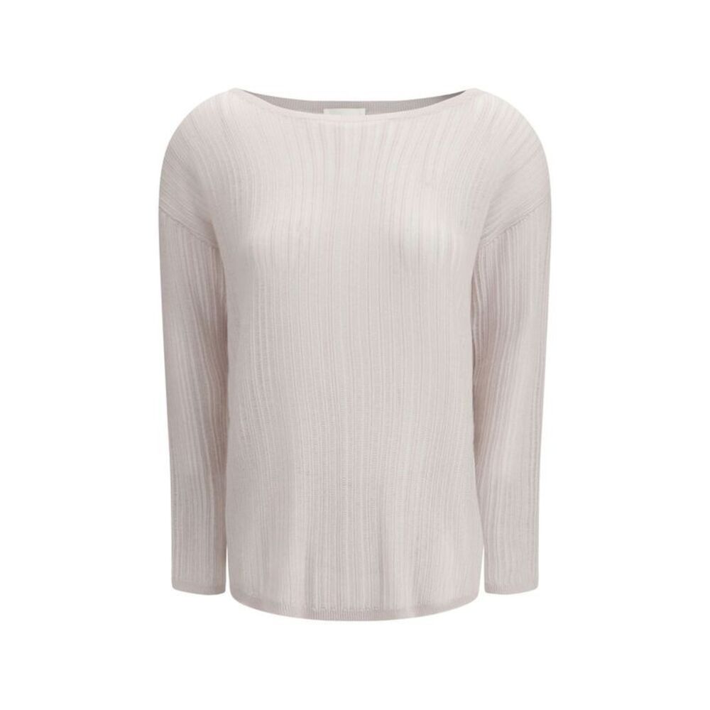 Allude White Cashmere Women's Sweater